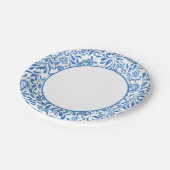 ギリシャ語の青いタイル地中海のパーティー ペーパープレート (アングル)