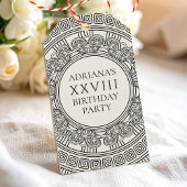 ギリシャ語またはローマ語のトガをテーマにしたパーティー ギフトタグ