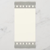 ギリシャ語またはローマ語のパーティーメニューパーティー メニュー (裏面)