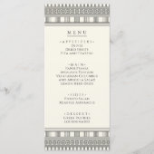 ギリシャ語またはローマ語のパーティーメニューパーティー メニュー (正面)