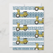 ギリシャ語をテーマにしたパーティの招待状 招待状 (裏面)