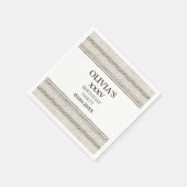 ギリシャ語をテーマにした石材の紙ナプキン スタンダードカクテルナプキン (角)