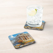 ギリシャ語アクロポリス水彩旅行ランドマーク コースター (右側)