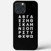 ギリシャ語アルファベットケースメイトiPhoneケース Case-Mate iPhoneケース (裏面)
