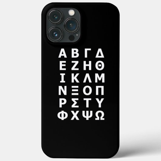 ギリシャ語アルファベットケースメイトiPhoneケース Case-Mate iPhoneケース (裏面)