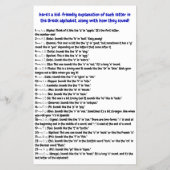 ギリシャ語アルファベットフライヤー(教育記号) チラシ (裏面)