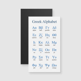 ギリシャ語アルファベット垂直磁気カード