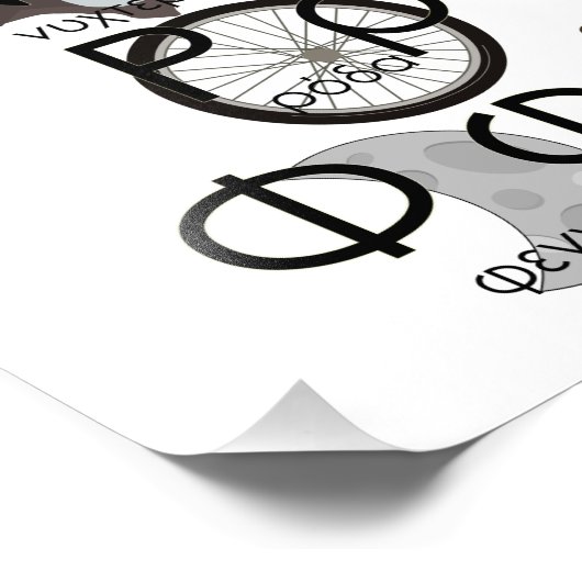 ギリシャ語アルファベット文字の単語と写真 フォトプリント            (角)