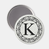 ギリシャ語アルファベット文字カッパ マグネット (正面/裏面)