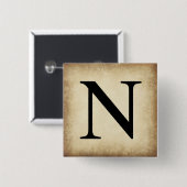 ギリシャ語アルファベット文字ニュー 缶バッジ (正面&裏面)