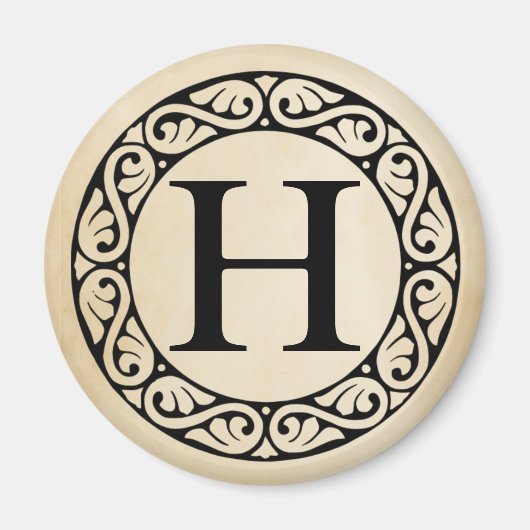 ギリシャ語アルファベット文字Eta マグネット (正面)