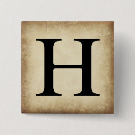 ギリシャ語アルファベット文字Eta 缶バッジ