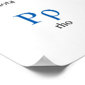 ギリシャ語アルファベット（横書き） ポスター (角)