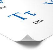 ギリシャ語アルファベット(横) ポスター (角)