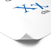 ギリシャ語アルファベット（縦） ポスター (角)