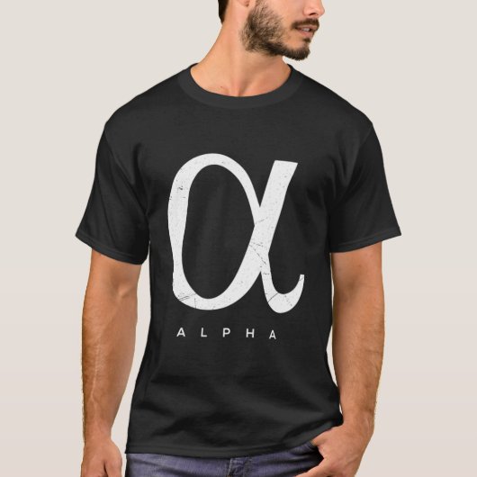 ギリシャ語アルファ Tシャツ (正面)