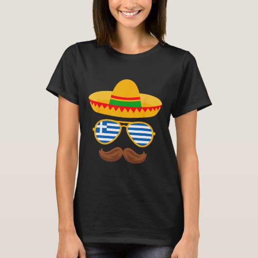 ギリシャ語イースターサングルスシンコデマヨMexican Kids Bo Tシャツ (正面)
