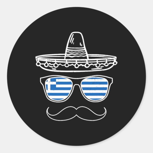 ギリシャ語イースターサングルメキシカンコ・デ・マヨ1 ラウンドシール (正面)