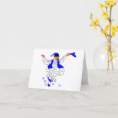 ギリシャ語エ空白のヴゾーン内のメモカード カード (黄色い花)