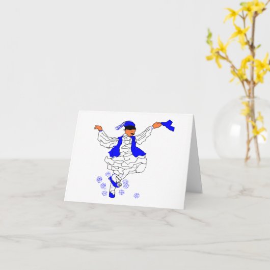 ギリシャ語エ空白のヴゾーン内のメモカード カード (黄色い花)