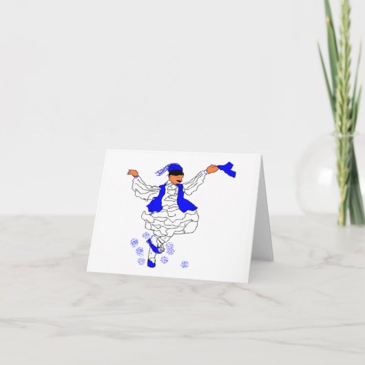 ギリシャ語エ空白のヴゾーン内のメモカード カード (正面)