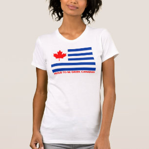 ギリシャ語カナダTシャツ Tシャツ