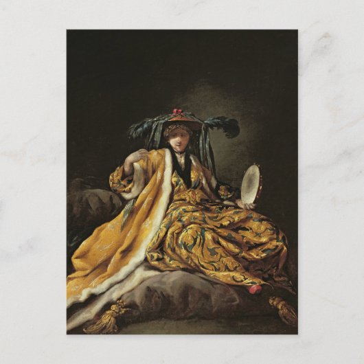 ギリシャ語スルタナ， 1748 ポストカード (正面)