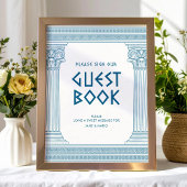 ギリシャ語トガパーティーのゲストブックサイン ポスター