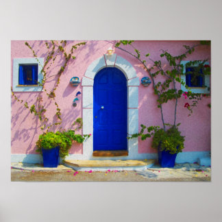 ギリシャ語ドアN°3 ポスター