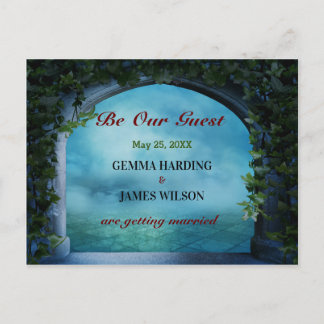 ギリシャ語ファンタジーロマンスアーチアイビーブルーザデイトを保存 案内ポストカード