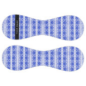 ギリシャ語フレットアラベスクブルー，あなたの名前，パーソナライズ ソフトボール (パネル)