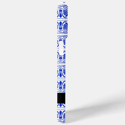 ギリシャ語フレットアラベスクブルー,あなたの名前,パーソナライズ Case-Mate iPhoneケース (裏面 / 右)