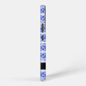 ギリシャ語フレットアラベスクブルー，あなたの名前，パーソナライズ SAMSUNG GALAXYケース (右側面)