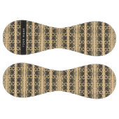 ギリシャ語フレット・アラベスク・ブラウン、お名前、パーソナライズ ソフトボール (パネル)