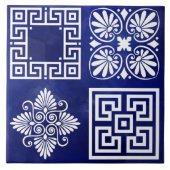 ギリシャ語ミアンダー – ギリシャ語鍵オーナメント タイル (正面)