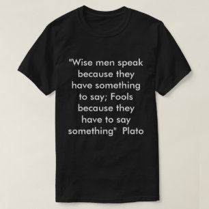 ギリシャ語哲学プラトン Tシャツ