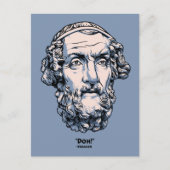 ギリシャ語引用文 – ホーマー ポストカード (正面)