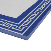 ギリシャ語縁ど鍵青と白 カッティングボード (角)