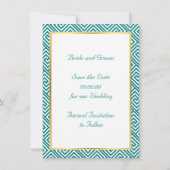 ギリシャ語鍵とローレルリースリクエスト1 セーブザデート (裏面)