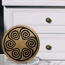 ギリシャ語鍵オーナメント – 黒と金ゴールド