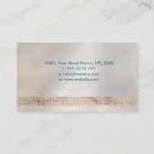 ギリシャ語鍵ギリシャ語メダモノグラムアバロン金ゴールド 名刺 (裏面)