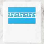 ギリシャ語鍵パターン長方形ステッカー 長方形シール (バッグ)