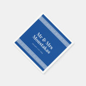 ギリシャ語鍵メイ縁どンダー結婚式のナプキン スタンダードカクテルナプキン (角)