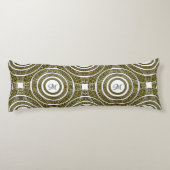 ギリシャ語鍵モノグラムの幾何対称性の蛇行 ボディピロー (裏面)