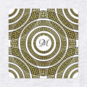 ギリシャ語鍵モノグラムの幾何対称性の蛇行 ラベル (デザイン2)