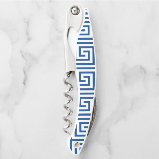 ギリシャ語鍵縁ど折り畳みパーソナライズされた可能 ソムリエナイフ (正面)