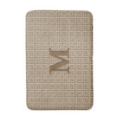 ギリシャ語鍵、トゥープタンの色合い バスマット (正面縦)