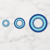 ギリシャ語 – ギリシャ語鍵 – ギリシャ語の青いパレット コンフェッティ (正面)