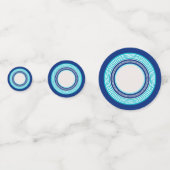 ギリシャ語 – ギリシャ語鍵 – ギリシャ語の青いパレット コンフェッティ (裏面)