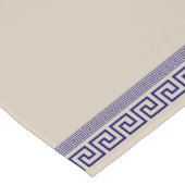 ギリシャ語 – ギリシャ語鍵 – 青とベージュ ショートテーブルランナー (コーナー)